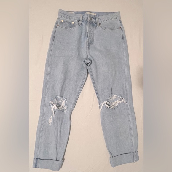 LEVI’S WEDGIE DISTRESSED JEANS SIZE 27 - Picture 4 of 4
